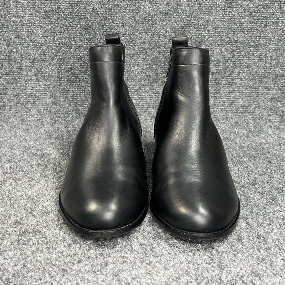 Vionic Clara Ankle Boots Women's Size 9 Black Leather Weather Resistant Booties - Picture 2 of 15